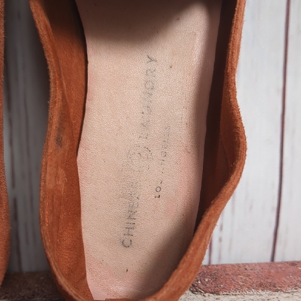 Chinese Laundry Burnt Orange Rust Suede Loafers Flats Fall Boho Women's Size 7.5 - Picture 8 of 16